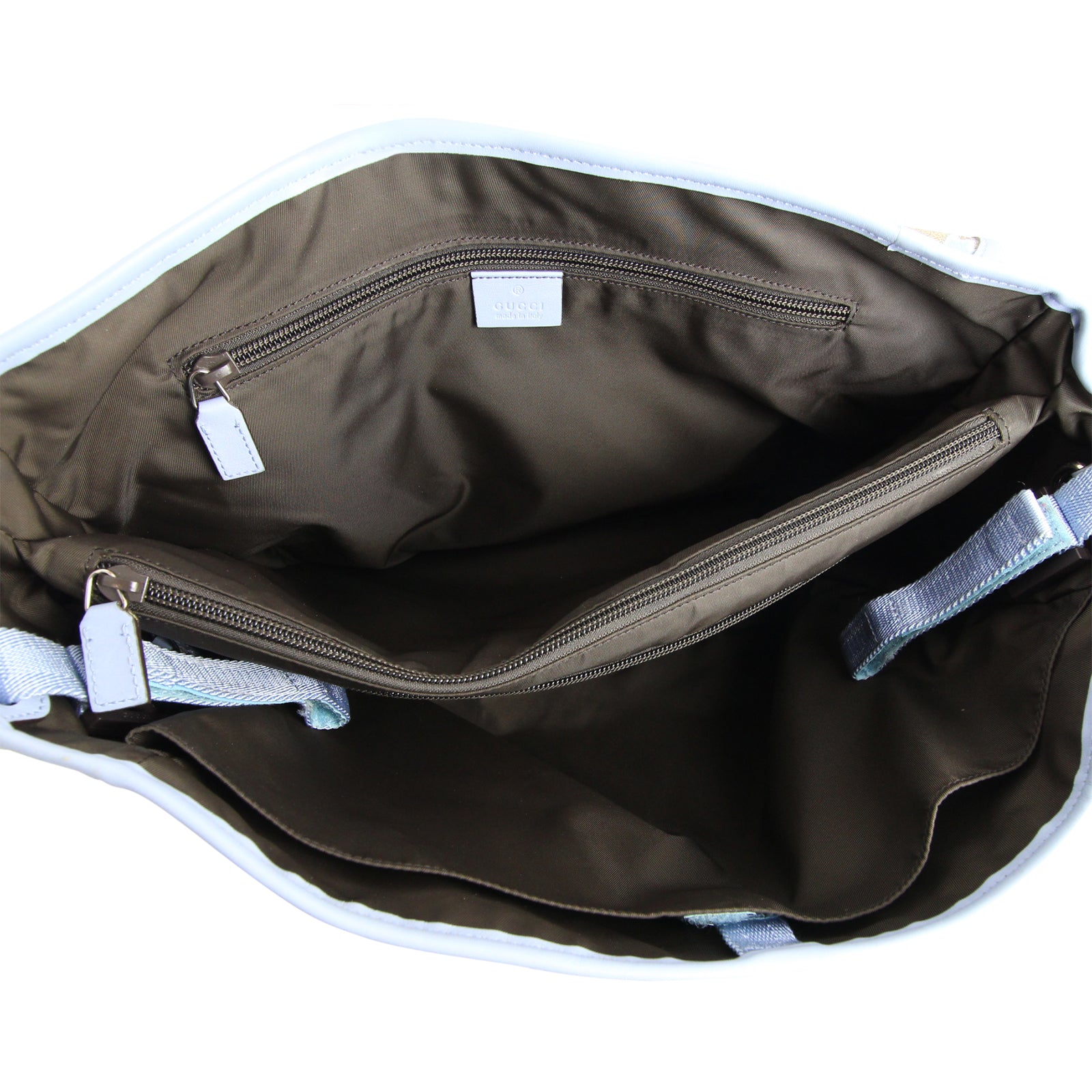 Gucci GG Supreme Zoo Bird Baby Bag Interior