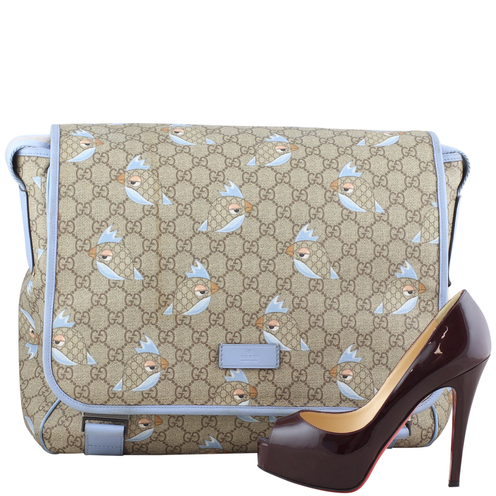 Gucci GG Supreme Zoo Bird Baby Bag Scale