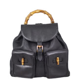 Gucci Bamboo Leather Backpack Medium Front