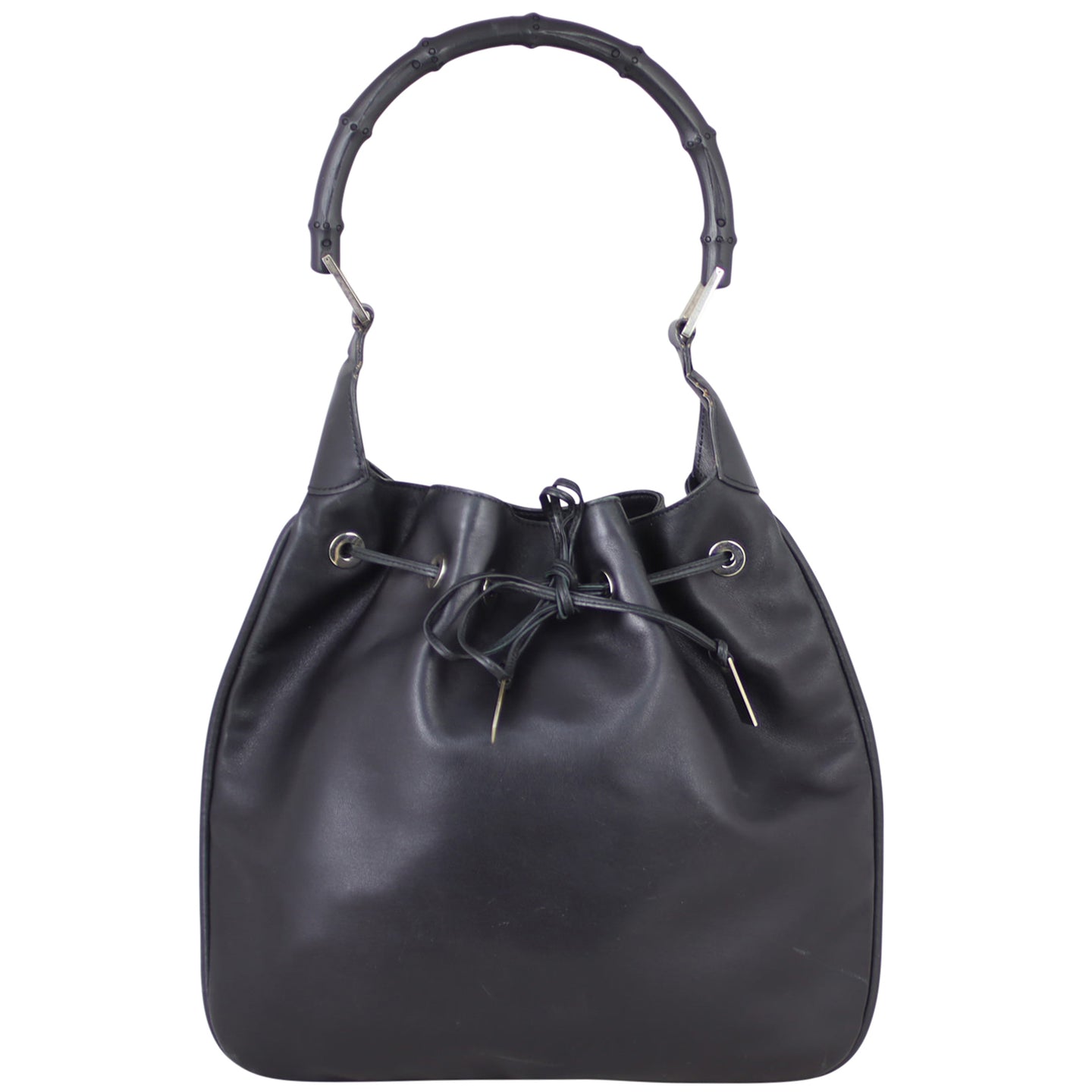 Gucci Bamboo Leather Hobo Front