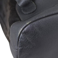 Gucci Bamboo Suede and Leather Backpack Edge