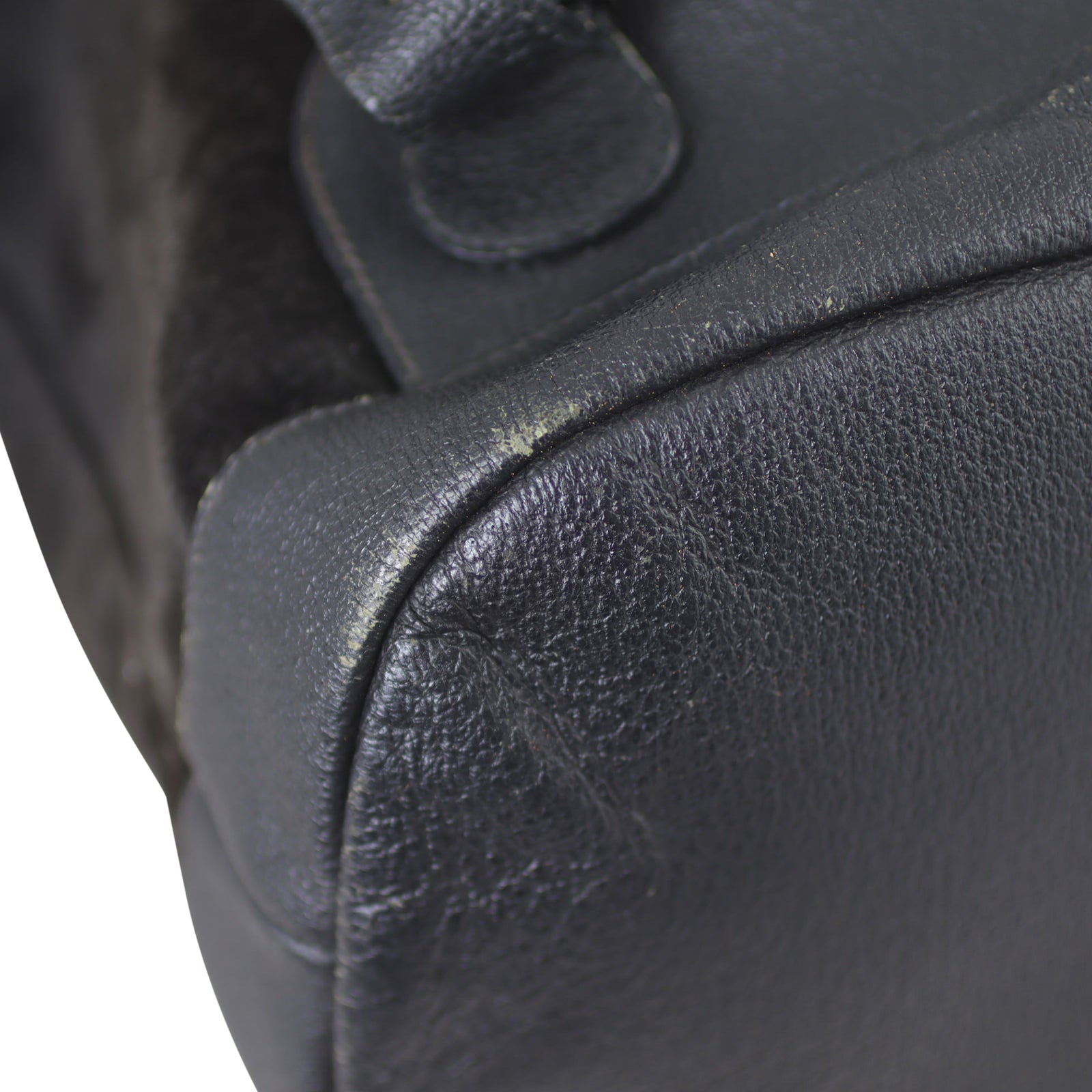 Gucci Bamboo Suede and Leather Backpack Edge