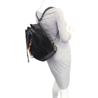 Gucci Bamboo Suede and Leather Backpack Mannequin