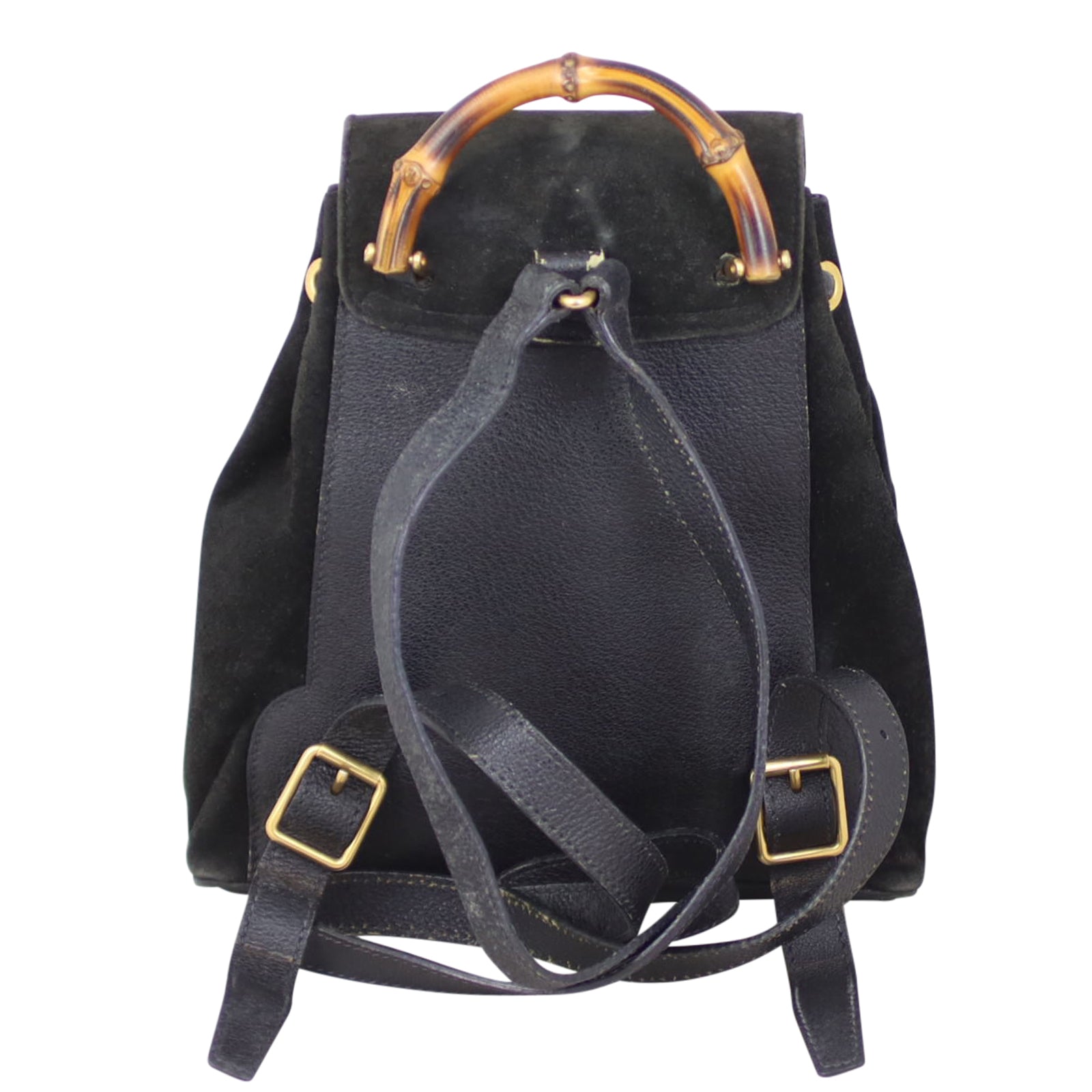 Gucci Bamboo Suede Backpack Back