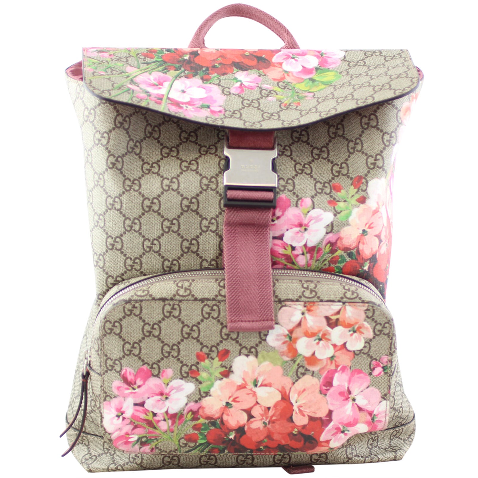 Gucci GG Supreme Blooms Backpack Small Front