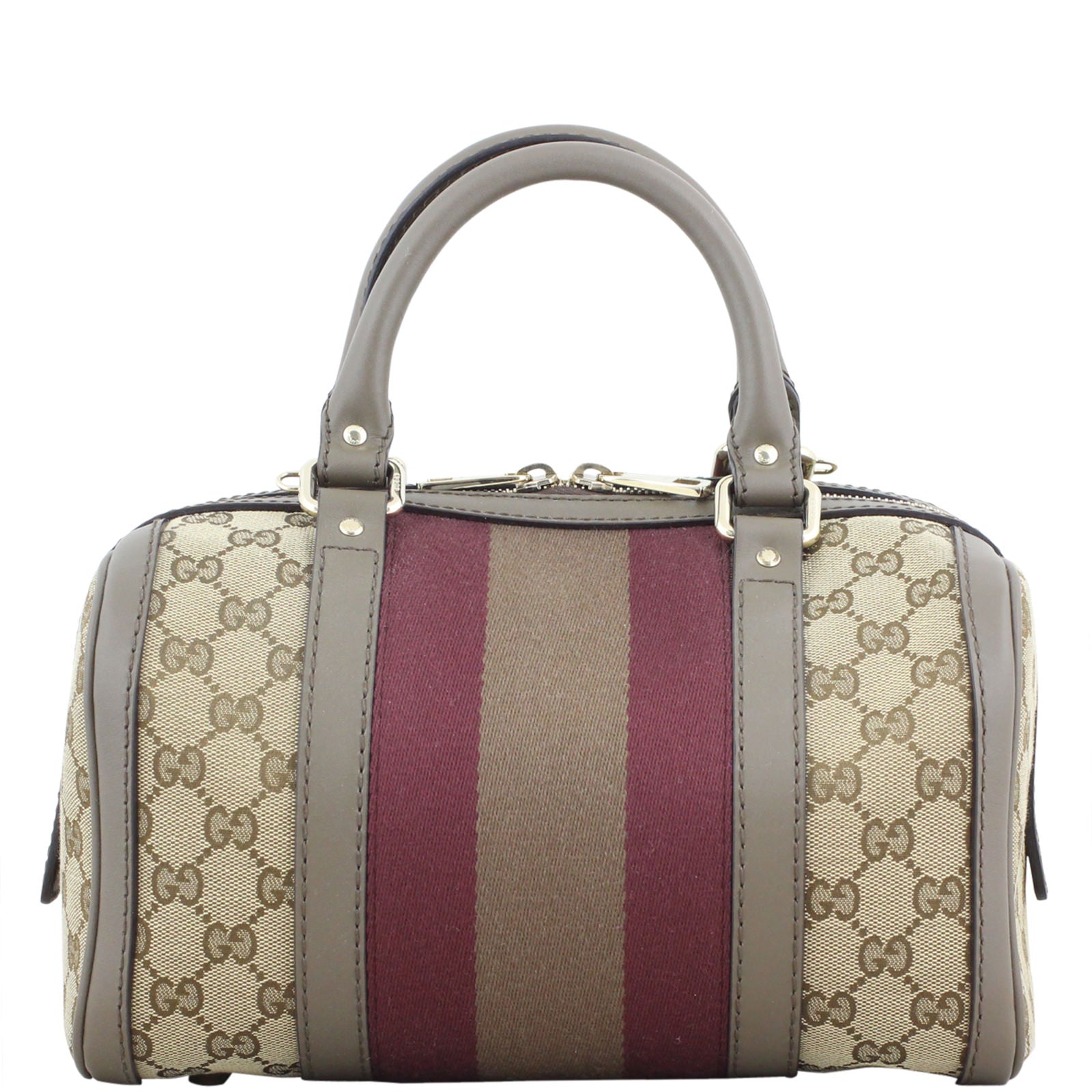Gucci Vintage Web Original GG Boston Bag Small Back