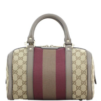 Gucci Vintage Web Original GG Boston Bag Small Front