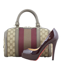 Gucci Vintage Web Original GG Boston Bag Small Scale