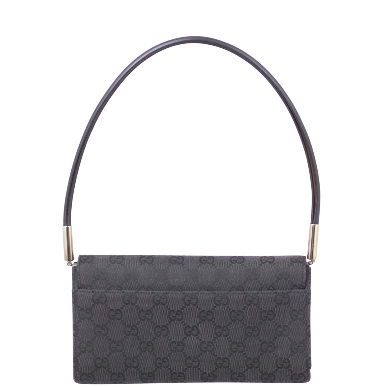 Gucci Canvas Evening Flap Bag Back