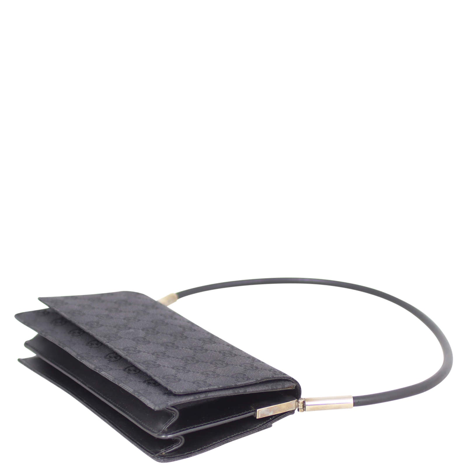 Gucci Canvas Evening Flap Bag Corner