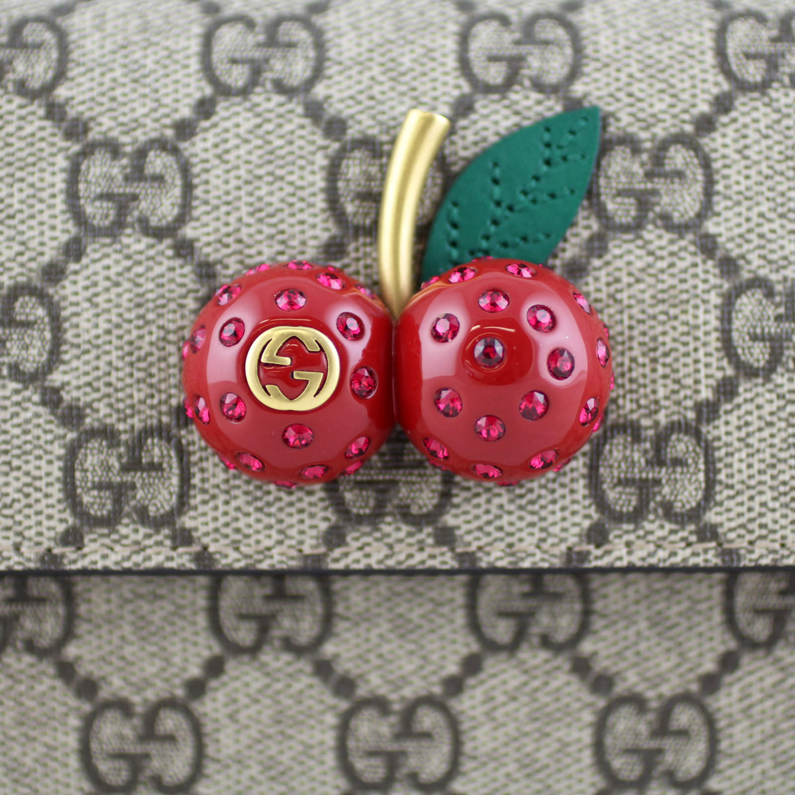 Gucci GG Supreme Mini Bag with Cherries Hardware