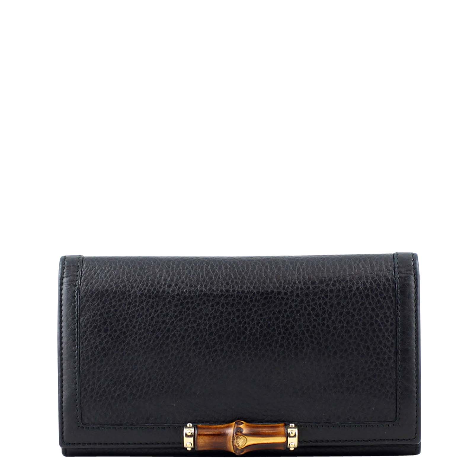 Gucci Continental Bamboo Wallet Front