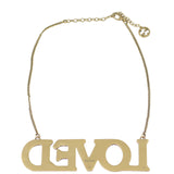 Gucci Crystal Embellished ‘Loved’ Necklace Back