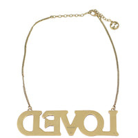 Gucci Crystal Embellished ‘Loved’ Necklace Back