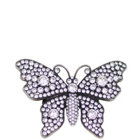 Gucci Crystal Studded Butterfly Ring Front