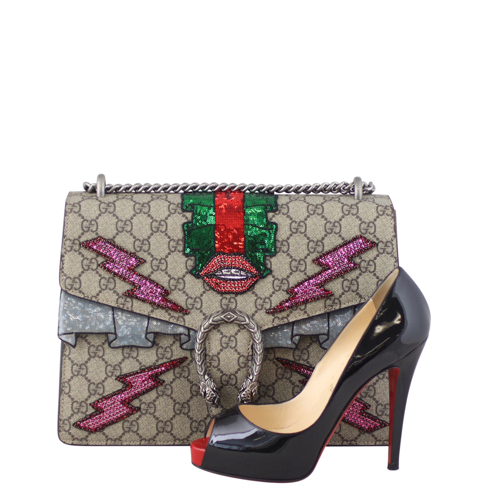 Gucci Dionysus GG Supreme Embellished Shoulder Bag Medium – Luxe