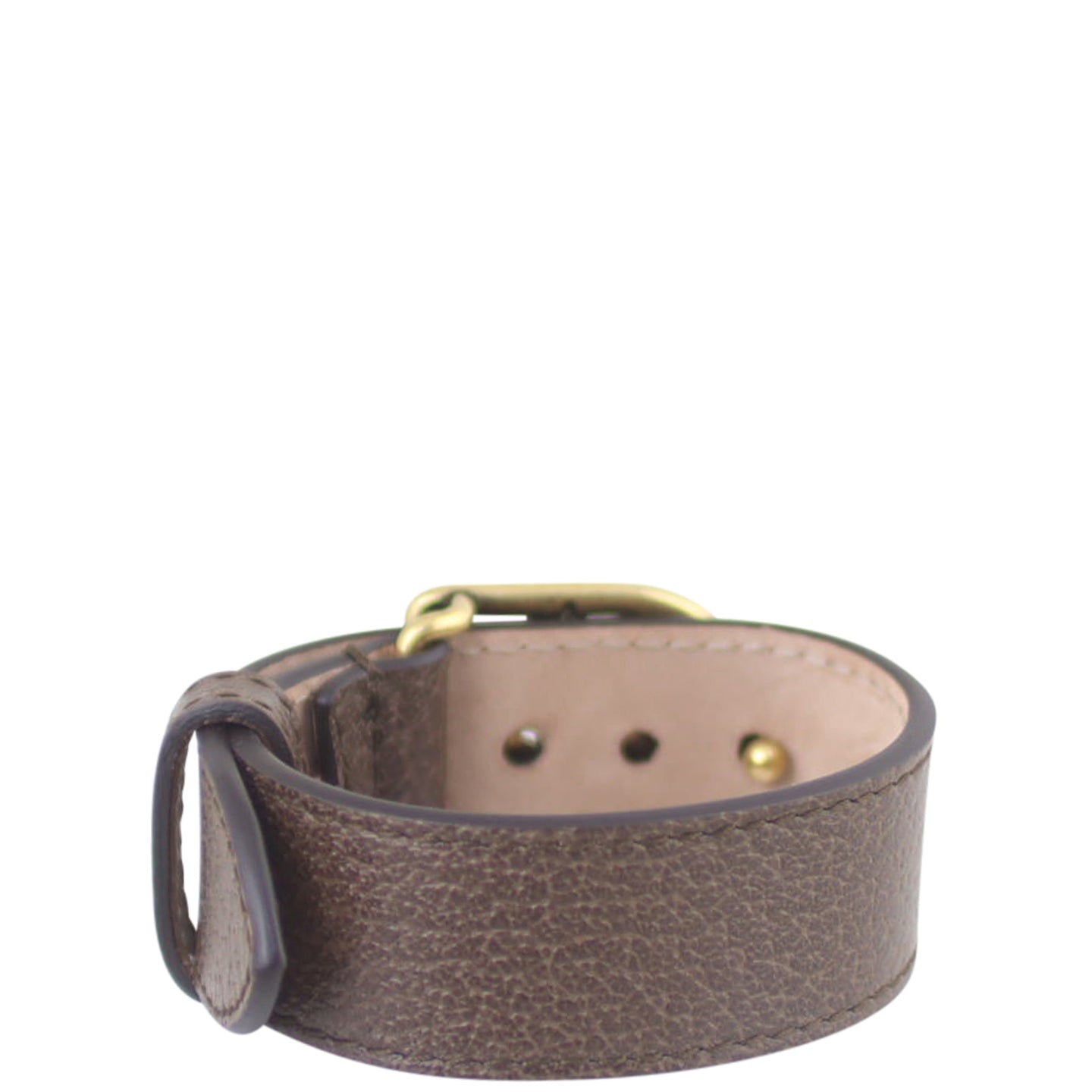 Gucci Double G Leather Bracelet Back