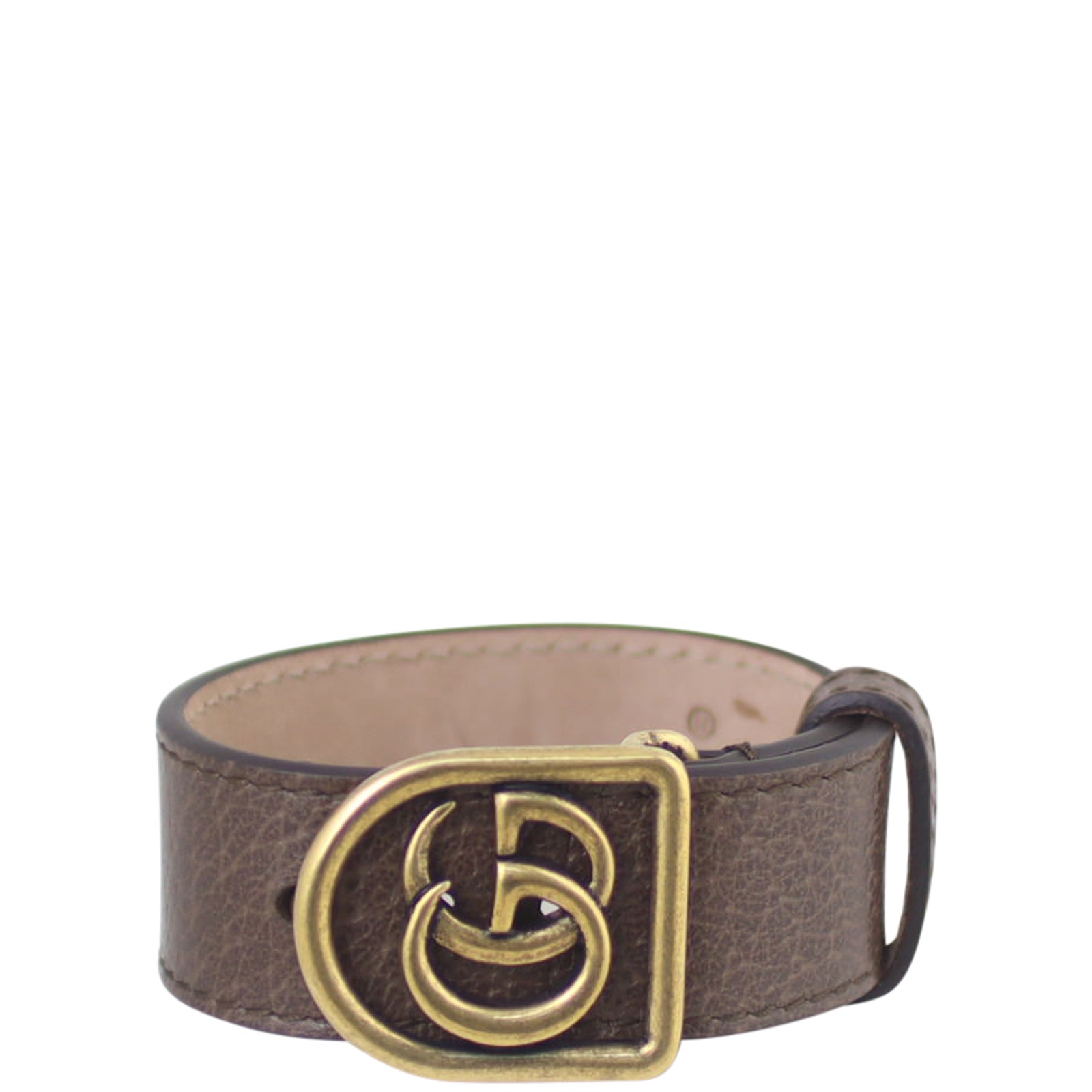 Gucci Double G Leather Bracelet Front