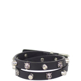 Gucci Feline Studded Leather Bracelet Front