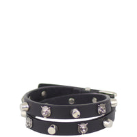 Gucci Feline Studded Leather Bracelet Front
