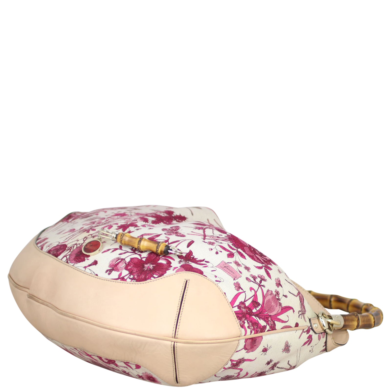 Gucci Flora Canvas Peggy Bamboo Hobo Corner