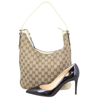 Gucci GG Canvas New Britt Hobo Shoe