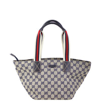 Gucci GG Canvas Web Tote Front