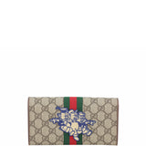 Gucci GG Continental Wallet With Three Little Pigs Back