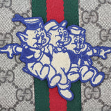 Gucci GG Continental Wallet With Three Little Pigs Patch