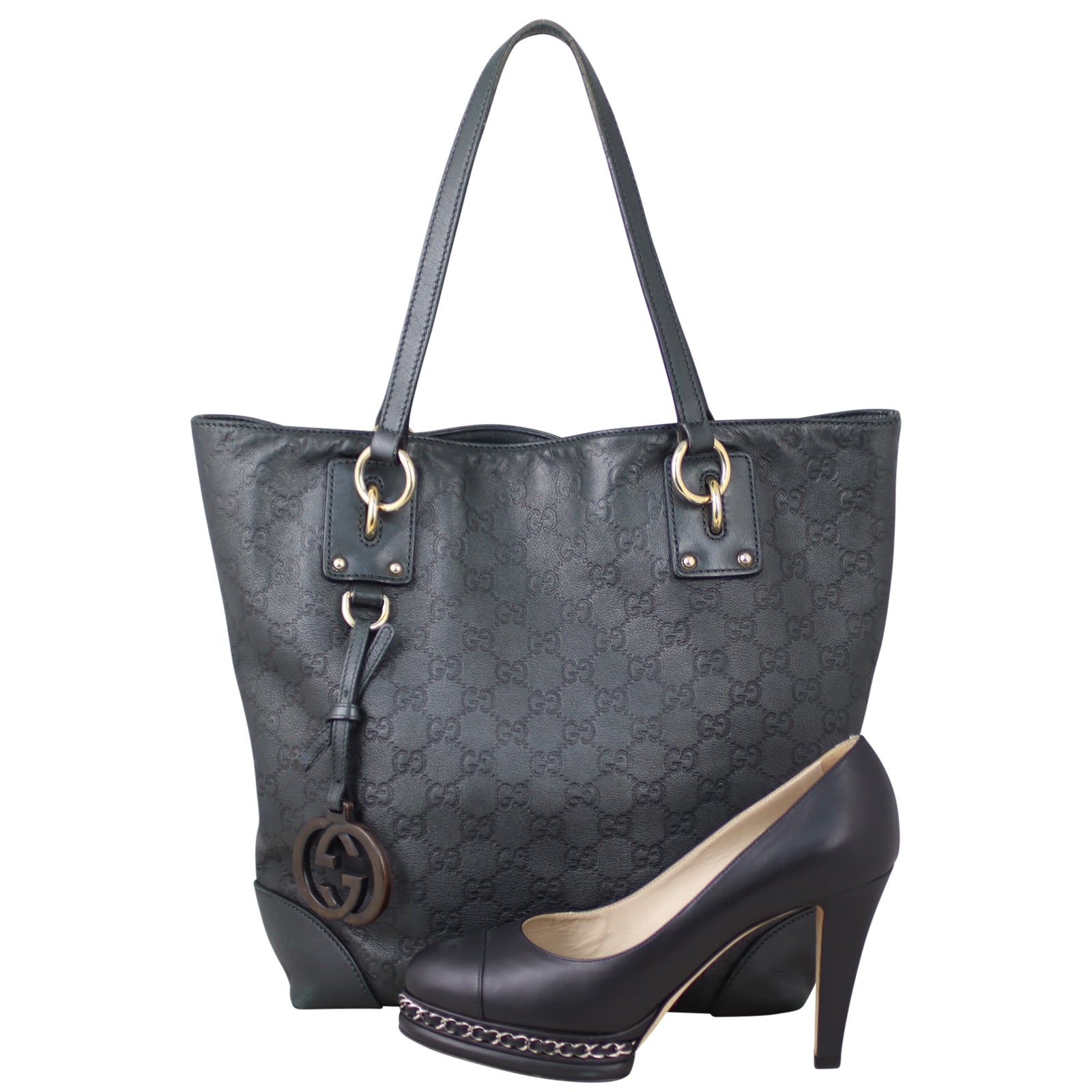 Gucci GG Guccissima Charm Tote Shoe
