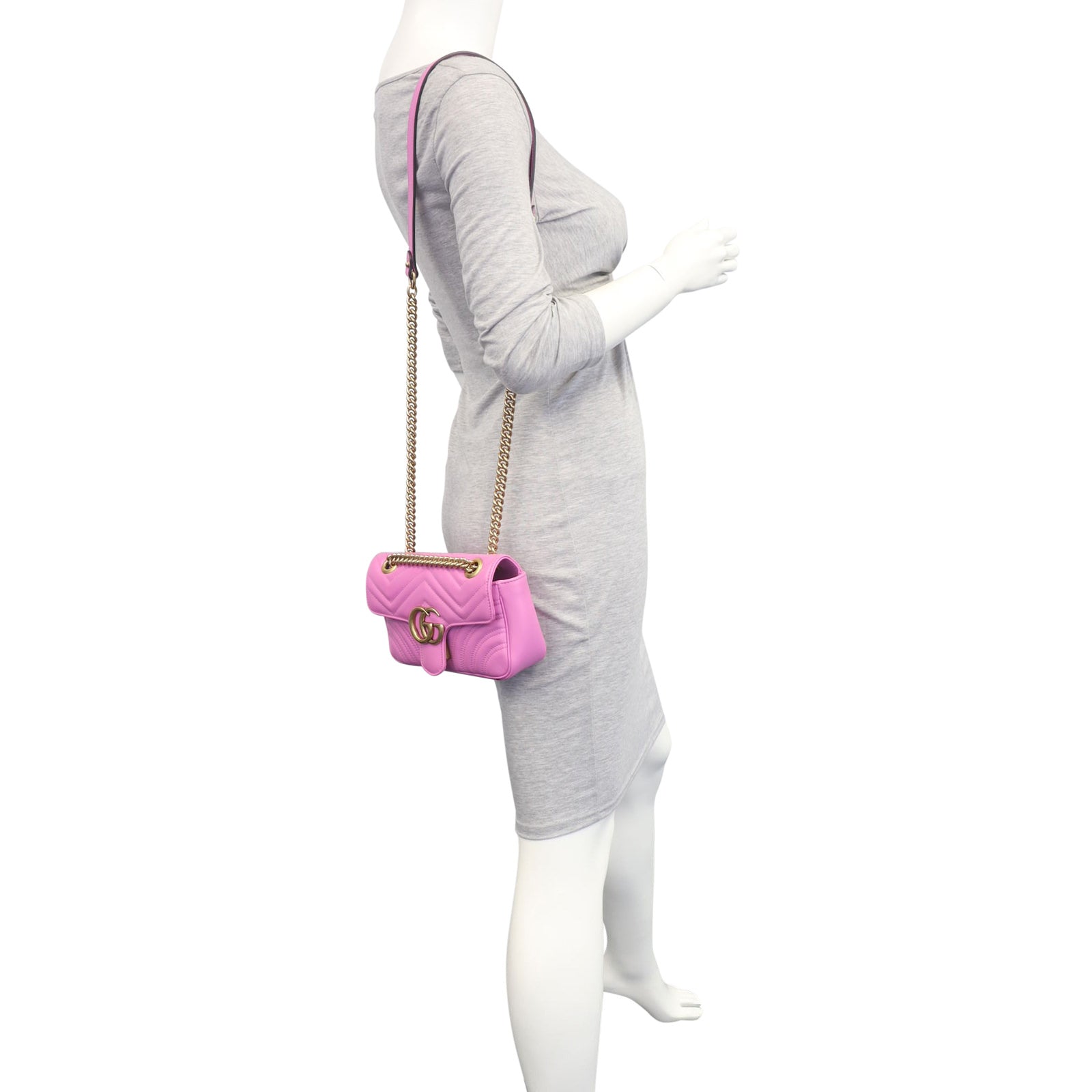 Gucci GG Marmont Matelasse Mini Shoulder Bag Mannequin