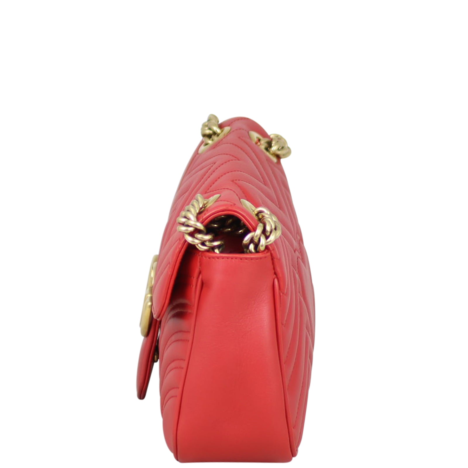 Gucci GG Marmont Small Matelasse Shoulder Bag Side