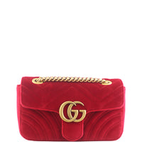 Gucci GG Marmont Velvet Mini Front