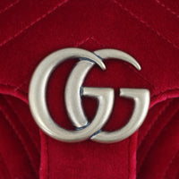 Gucci GG Marmont Velvet Mini Logo