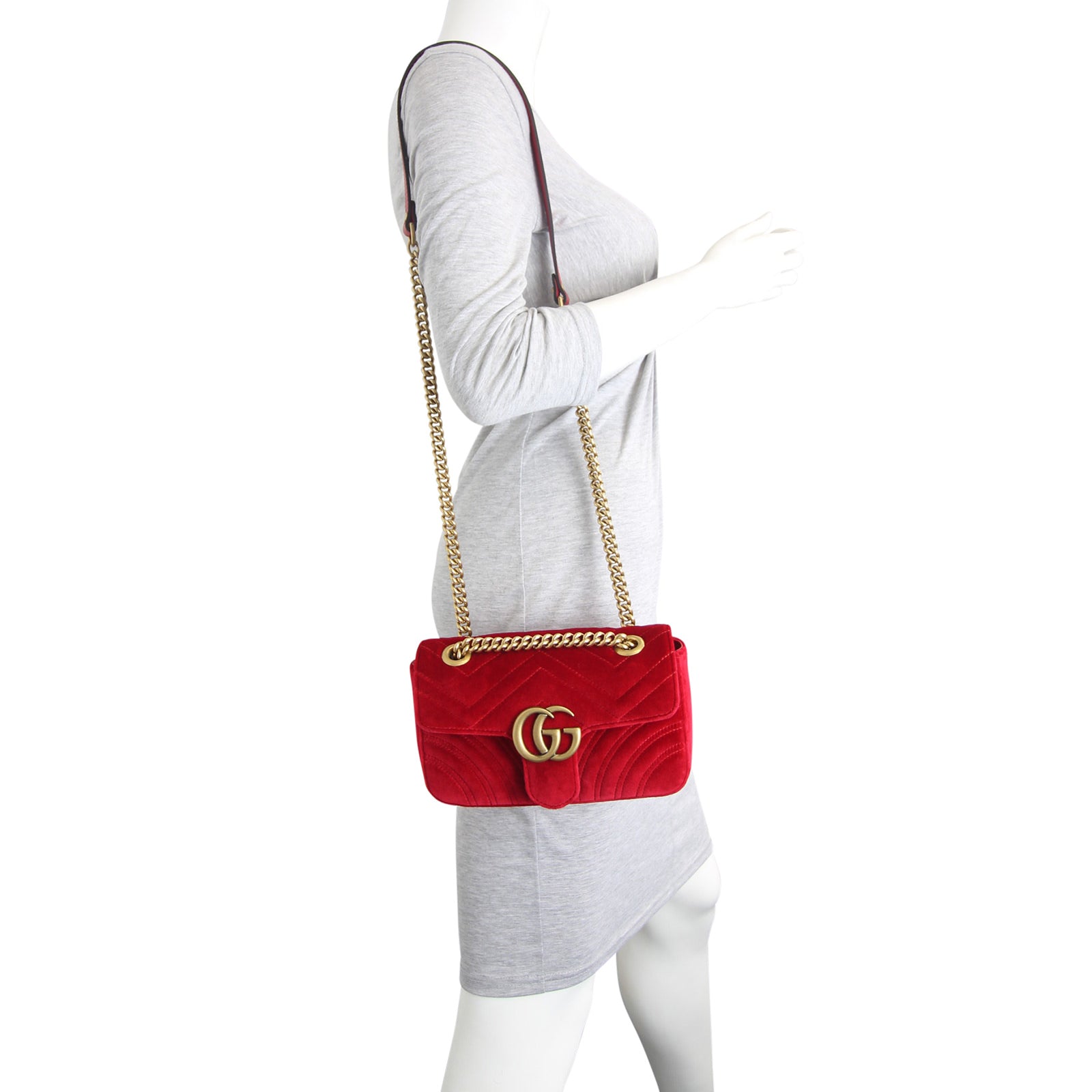 Gucci GG Marmont Velvet Mini Mannequin