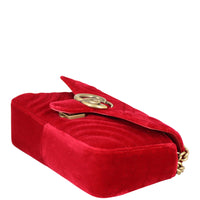 Gucci GG Marmont Velvet Mini Shoulder Bag Corner