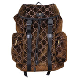 Gucci GG Medium Velvet Backpack Front