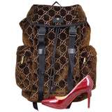 Gucci GG Medium Velvet Backpack Shoe