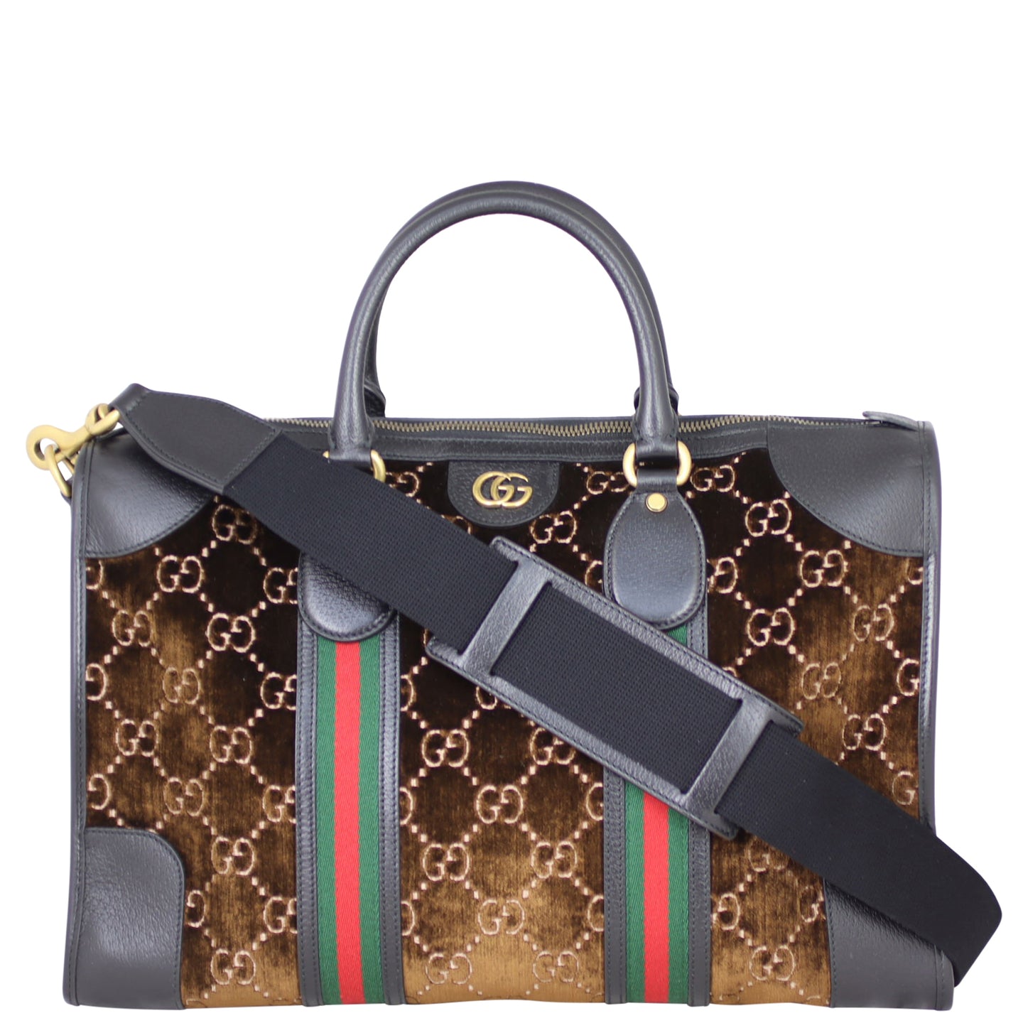 Gucci GG Medium Velvet Duffle Front