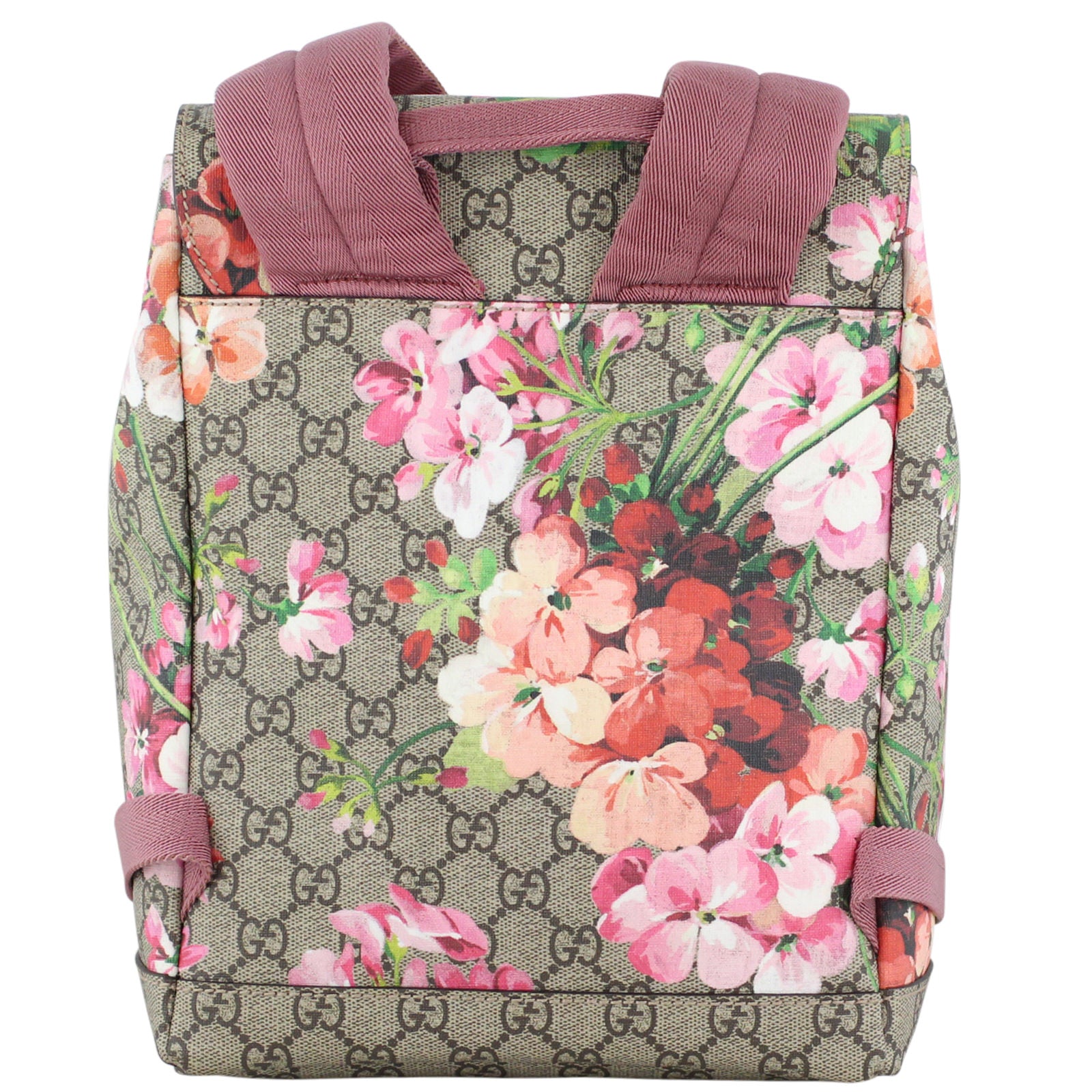 Gucci GG Supreme Blooms Backpack Small Back