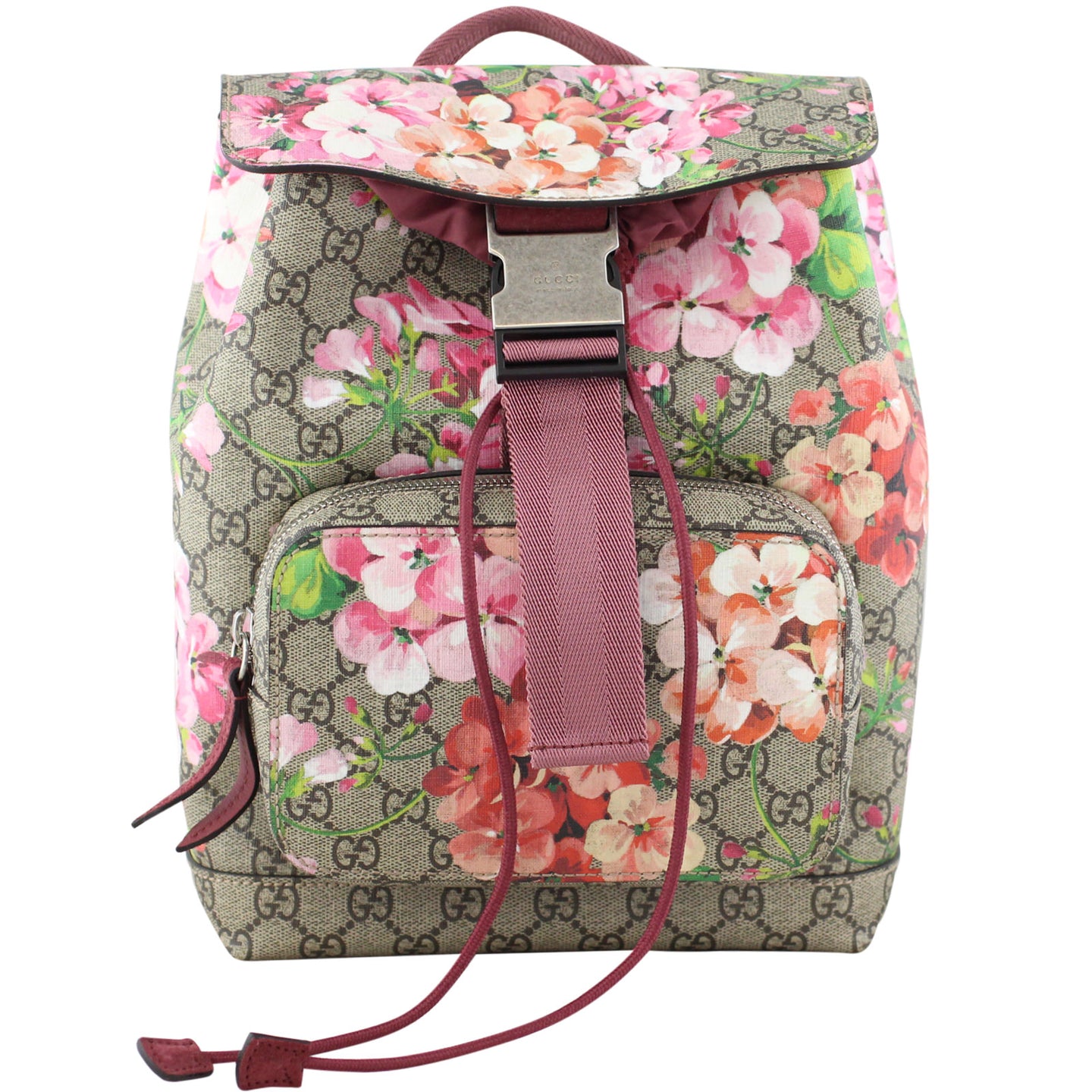 Gucci GG Supreme Blooms Backpack Small Front