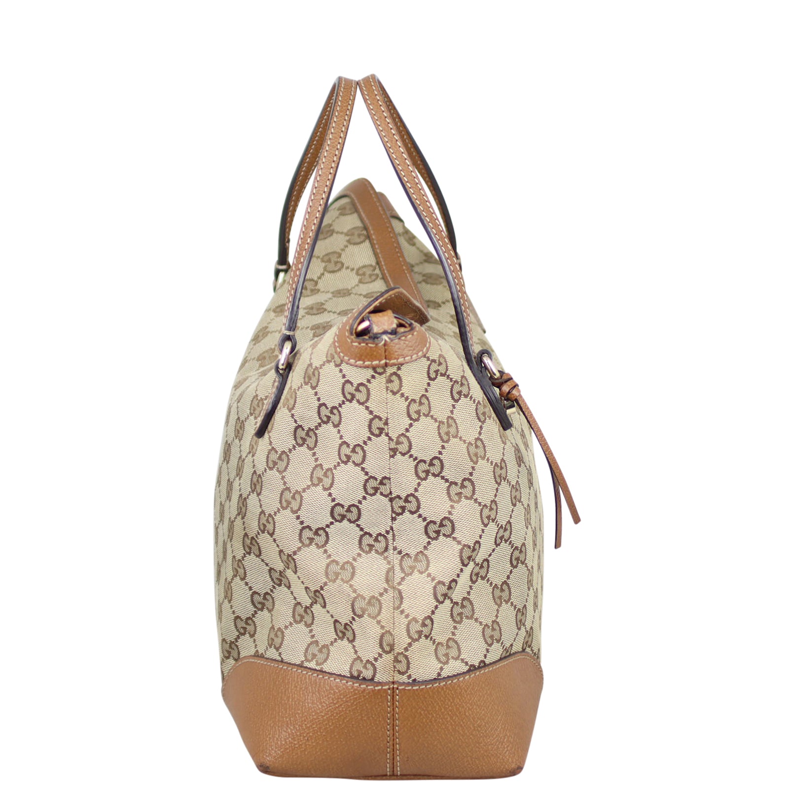 Gucci GG Supreme Bree Satchel Side