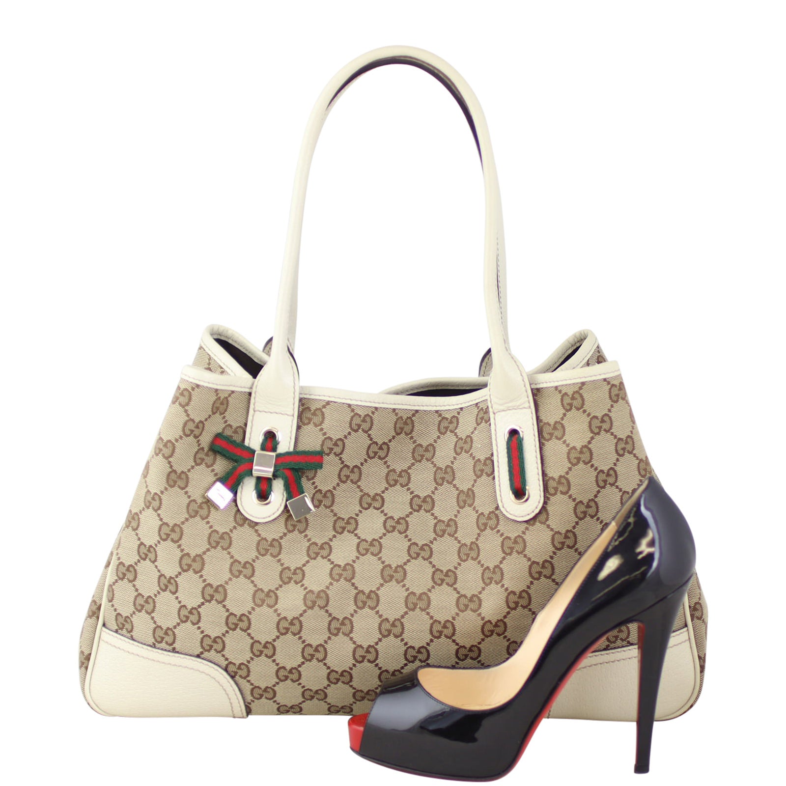 Gucci GG Supreme Canvas Princy Italy Tote Scale