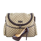 Gucci GG Supreme Diaper Bag Scale