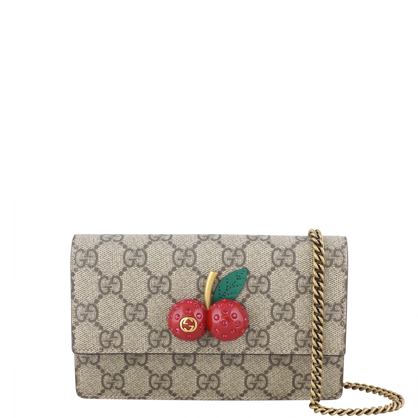 Gucci GG Supreme Mini Bag with Cherries Front