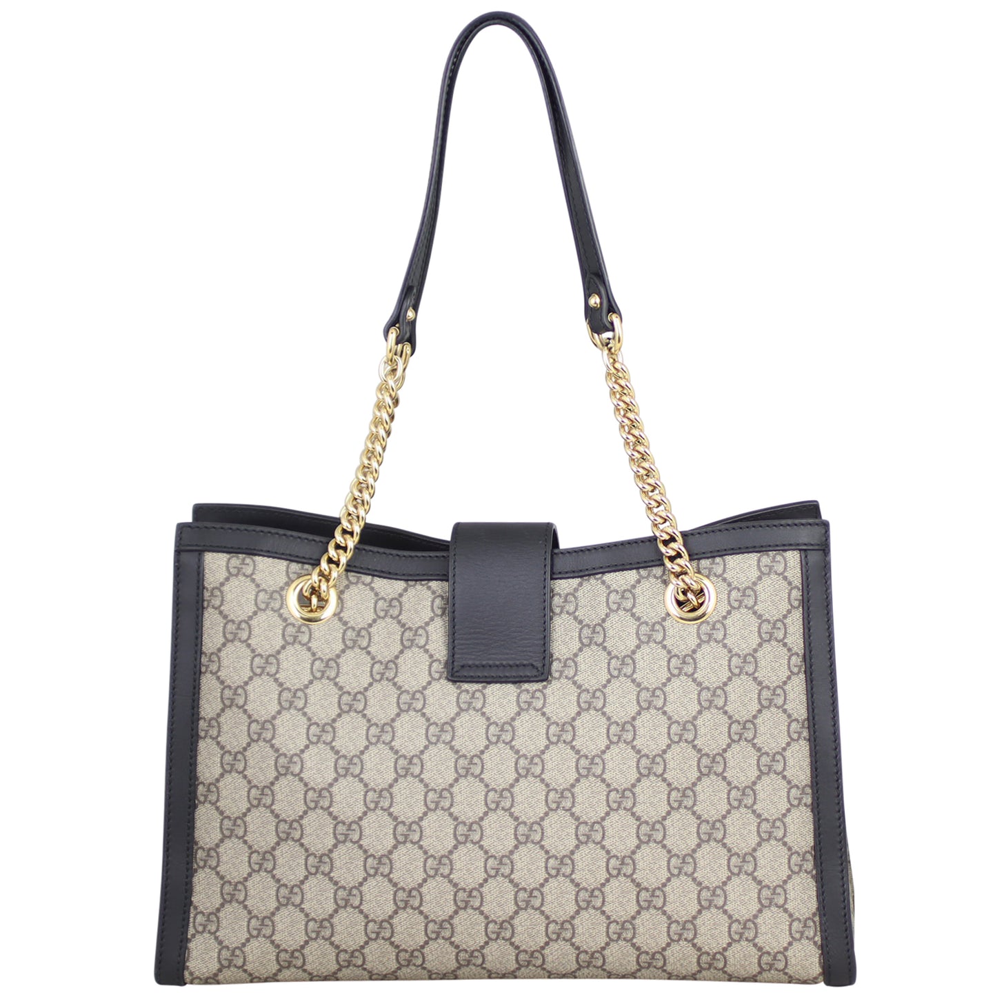 Gucci GG Supreme Padlock Tote Medium Back