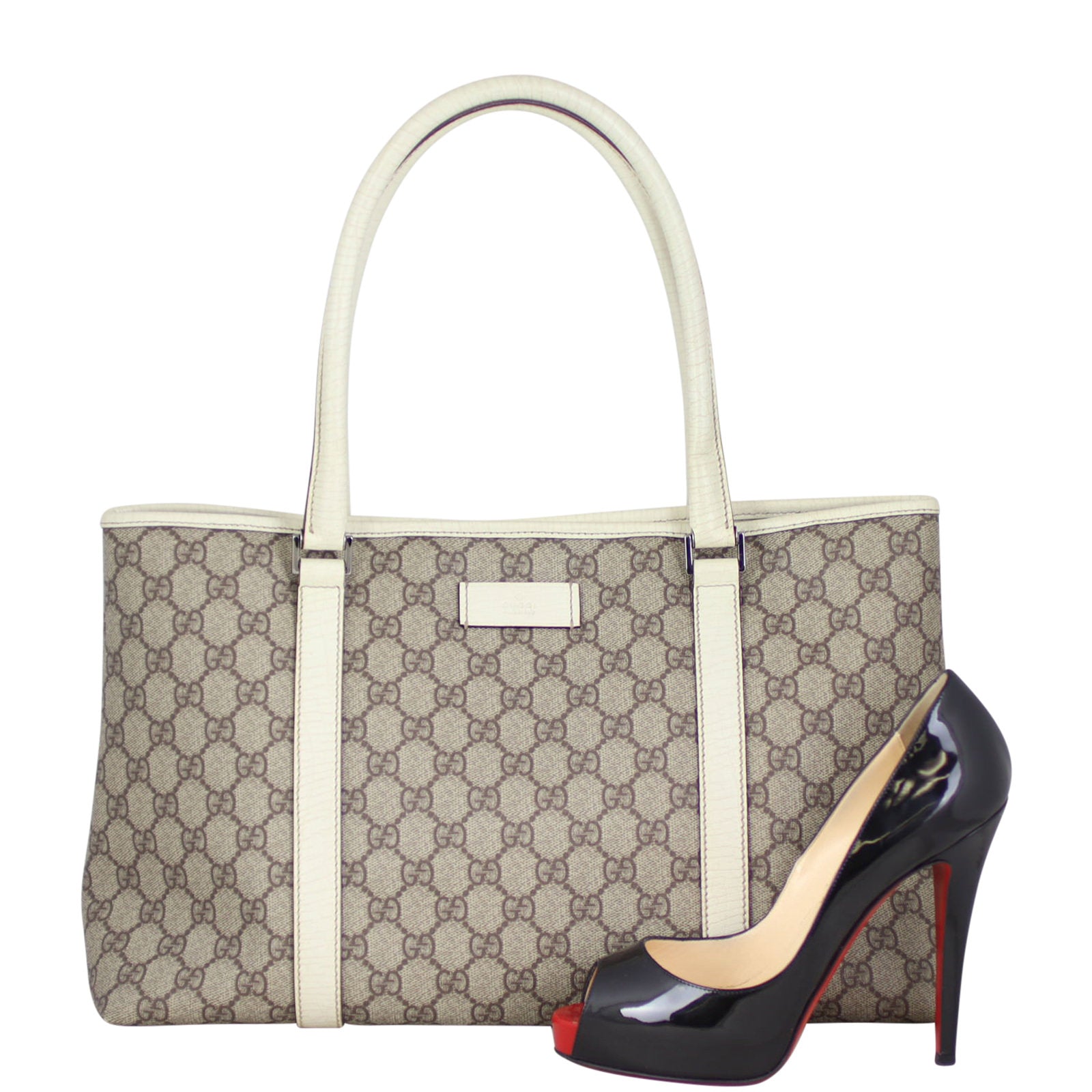 Gucci GG Supreme Shopper Tote Scale