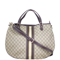 Gucci GG Supreme Retro Web Two Way Tote Front