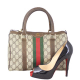 Gucci GG Web Boston Bag Scale