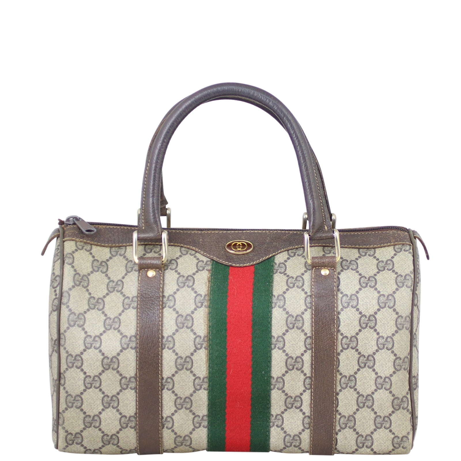 Gucci Private Line Gucci GG Web Sherry Line Boston Small – Luxe.It.Fwd